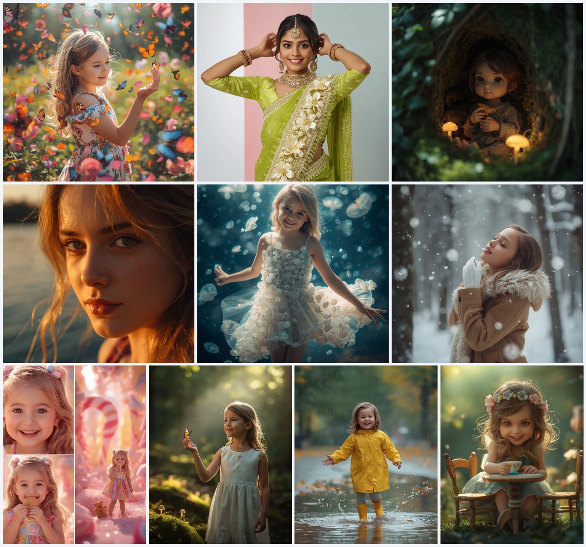 New 10 AI Prompts for Enchanting Girls in Forest Nymph Inspired Photoshoots | cute prompt for girls for instagram